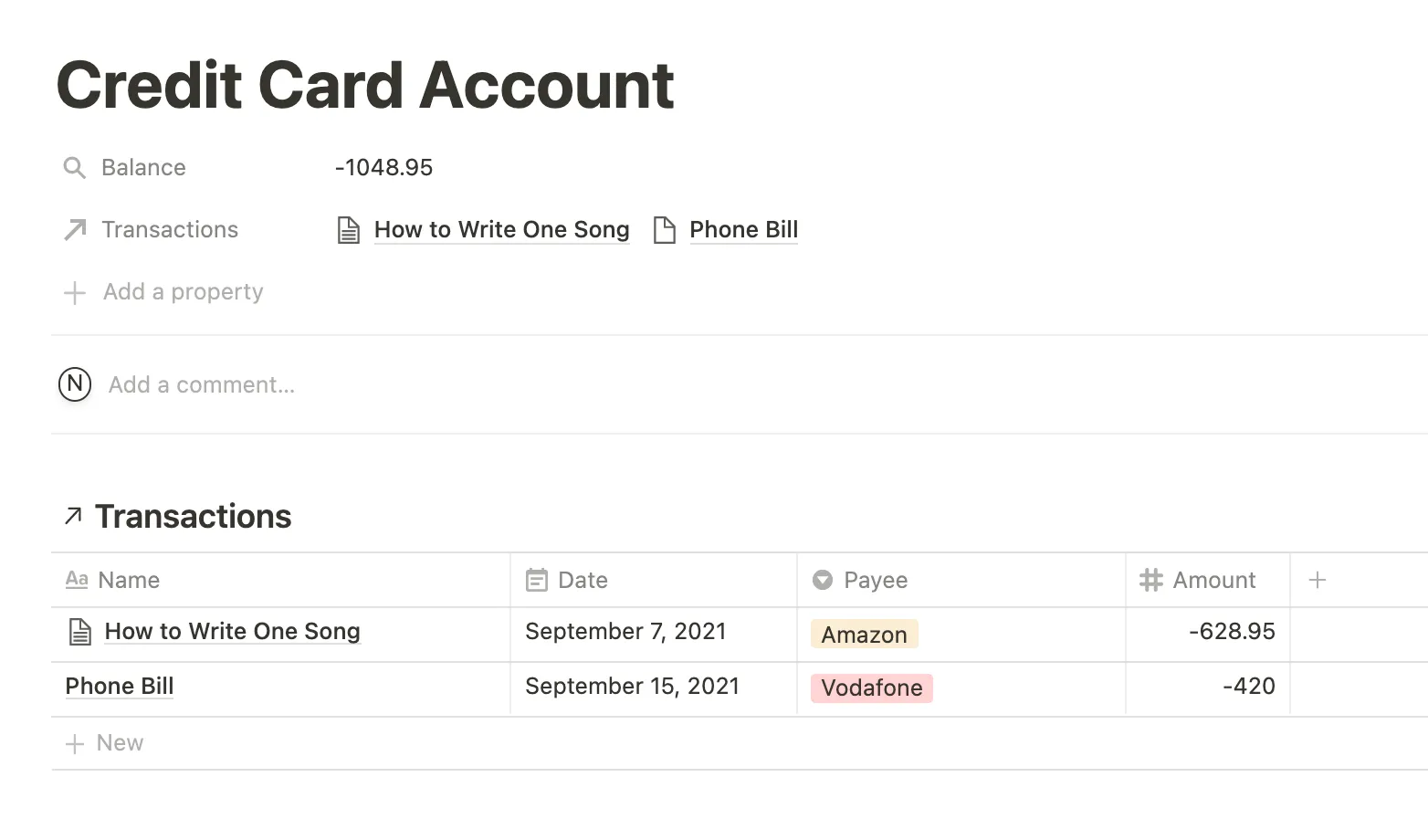 Account Overview